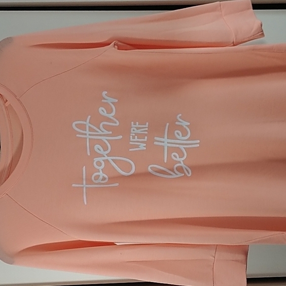 Sonoma 2 Piece Intimates Short Set Peach "Together We're Better' XS - Picture 4 of 14